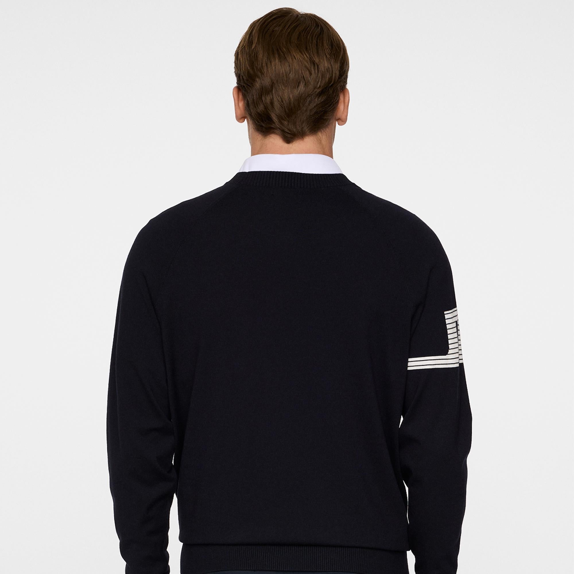 J Lindeberg Heath Knitted Mens Golf Sweater Navy